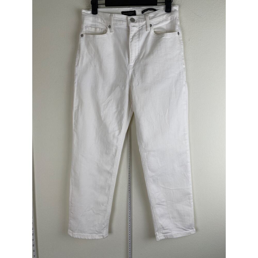 Banana Republic High Rise Straight Leg Jeans White Wash Petite 28 - Picture 4 of 12